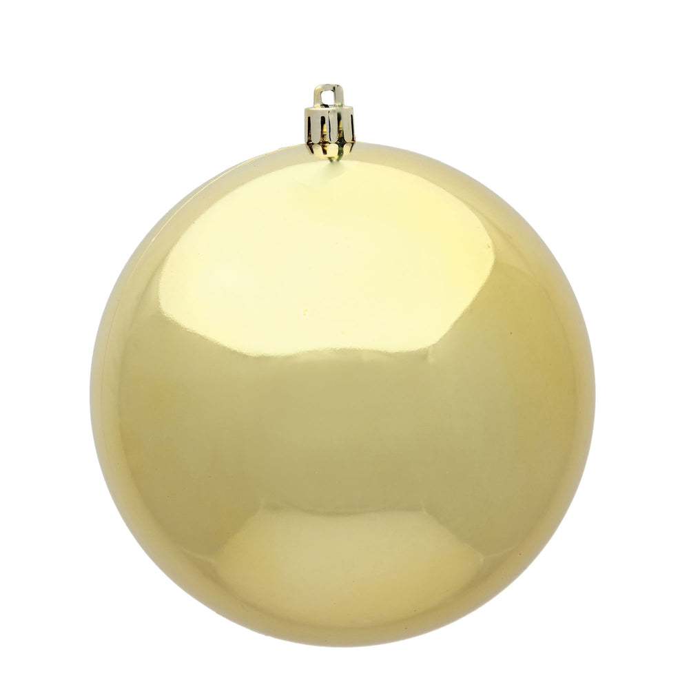 Vickerman 2.75" Medallion Gold Shiny Ball Ornament 12 per Bag