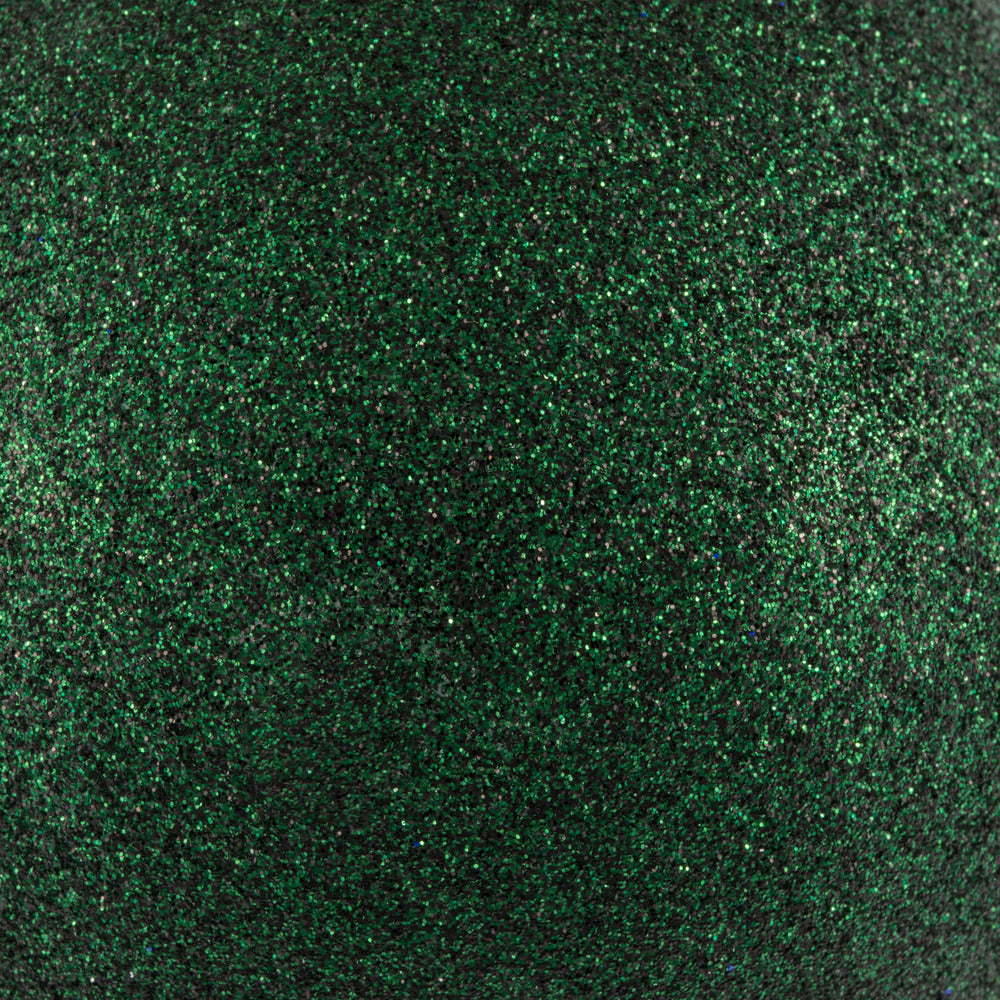 Vickerman 4" Midnight Green Glitter Ball Ornament 6 per Bag