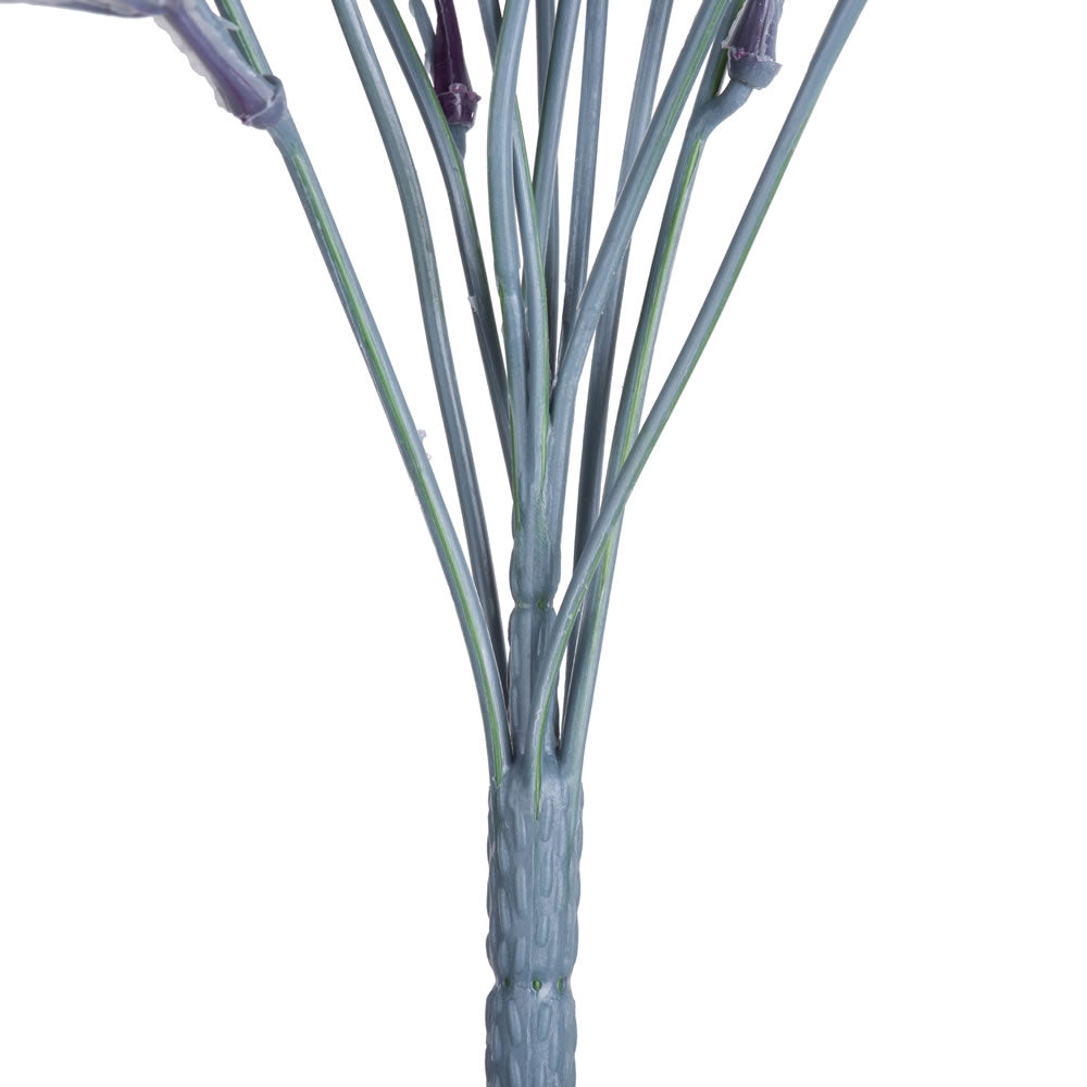 Vickerman 18.5" Artificial Purple Mini Leaf Bush Set of 4