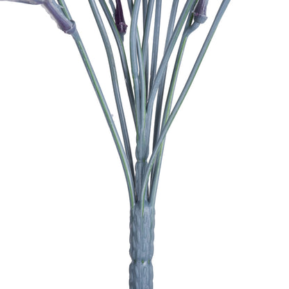 Vickerman 18.5" Artificial Purple Mini Leaf Bush Set of 4