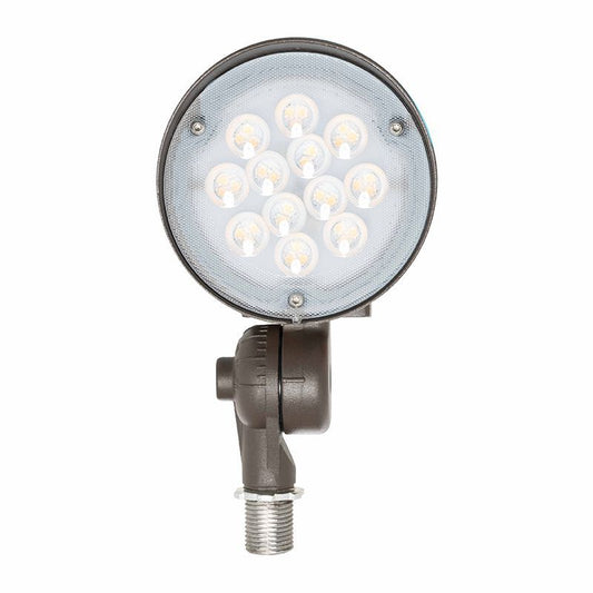 Westgate Integrated LED Bullet 28W 50K 120-277V 0-10V 35D Beam Knuckle, Outdoor Lighting, 28W, 3500 Lumens, 3000K, Bronze 0~10V Dimmable