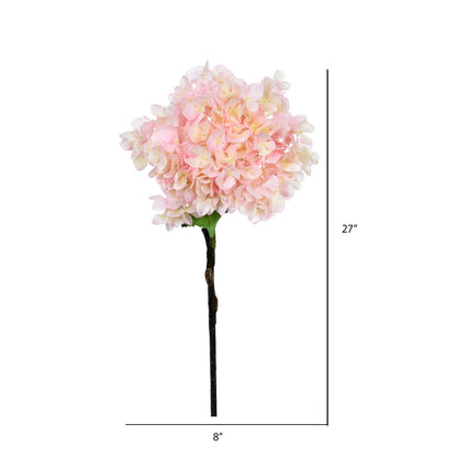 Vickerman 27" Artificial Pink Hydrangea Stem