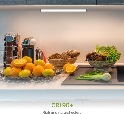 ASD Lighting LED Under Cabinet Bullnose 18" 8W 120V Dimmable CCT Selectable 3000/4000/5000K Hardwired, On/Off Switch, Oil Rubbed Bronze ETL Energy Star
