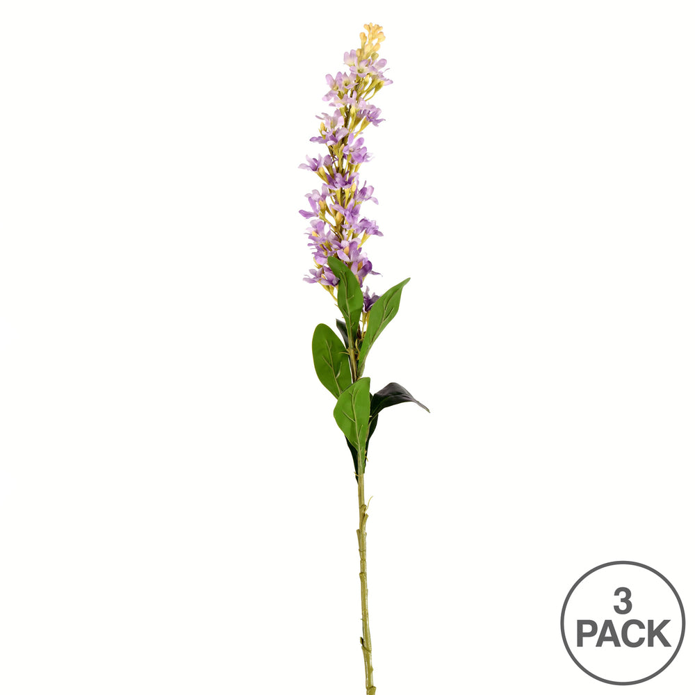 Vickerman 37" Artificial Purple Hyacinth Stem Set of 3