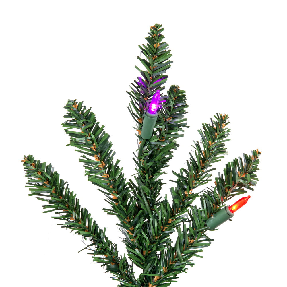 Vickerman 24" Anoka Pine Artificial Christmas Tree Multi-Colored Dura-Lit LED Lights