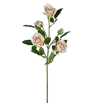 Vickerman 28'' Artificial Taupe Rose Spray. Includes 3 sprays per pack.