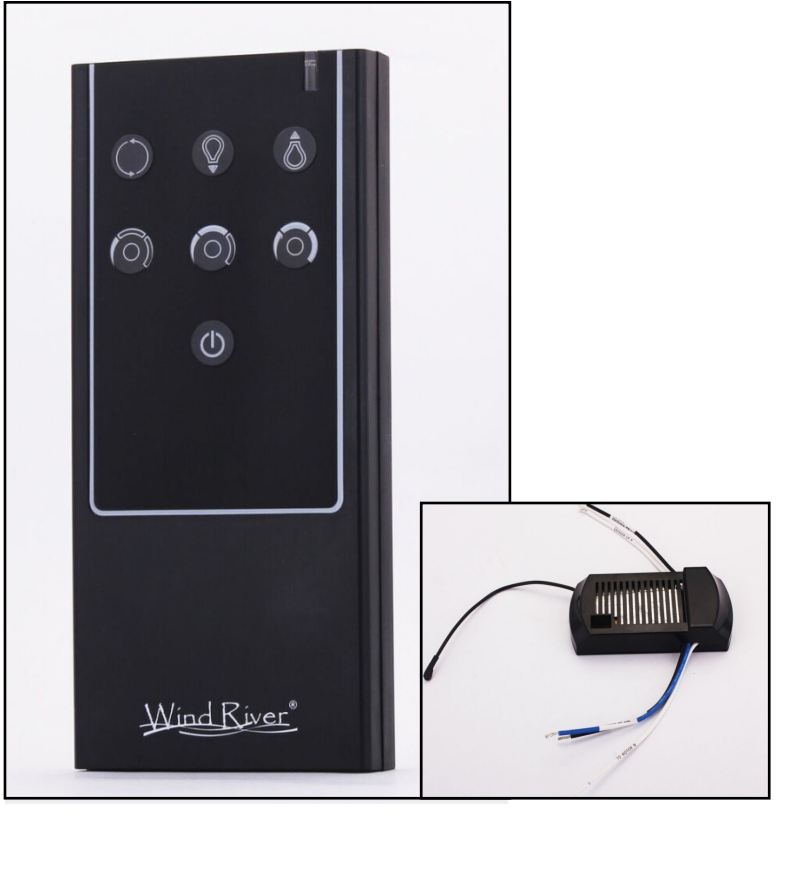 Wind River Fans Hand Held Remote - Black Finish