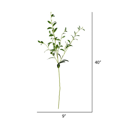 Vickerman 40'' Artificial Green Leaf Spray. Includes 4 sprays per pack.