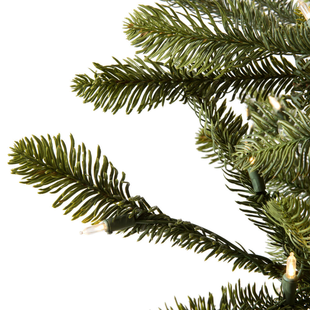 Vickerman 7.5' Alberta Spruce Artificial Christmas Tree with Warm White Dura-lit LED Lights