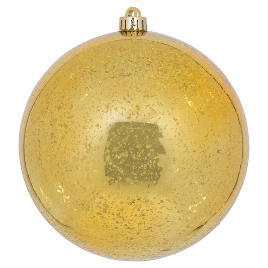 Vickerman 8" Honey Gold Mercury Ball Ornament