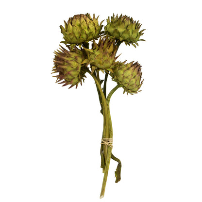 Vickerman 12" Basil Artichoke on a Decorative Natural Stem.  Includes 9 Stems per Pack Dried