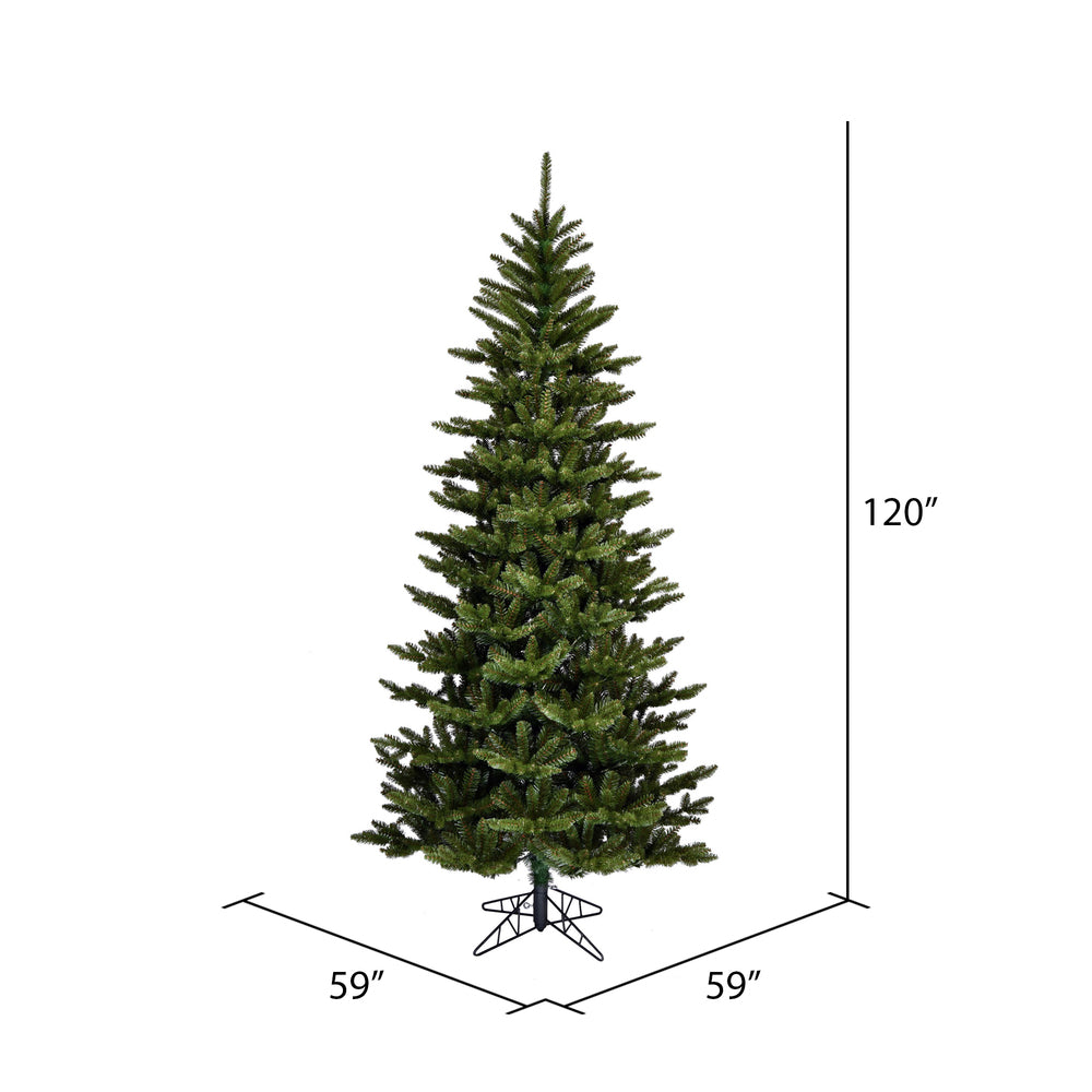 Vickerman 10' x 59" Slim Natural Fraser Fir Artificial Christmas Tree Unlit