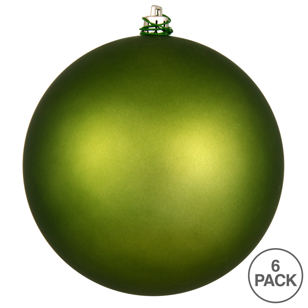 Vickerman 4" Juniper Green Matte Ball Ornament 6 per Bag