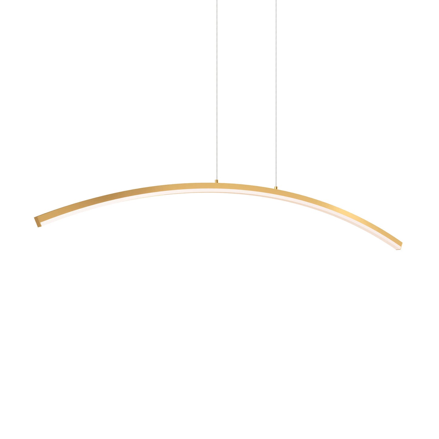 DALS Lighting Sway 36 and 48 Inch 5 CCT Curved LED Pendant