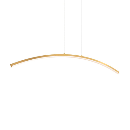 DALS Lighting Sway 36 and 48 Inch 5 CCT Curved LED Pendant