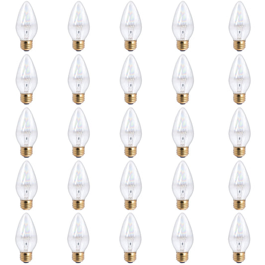 BULBRITE INCANDESCENT F15 MEDIUM SCREW (E26) 25W DIMMABLE LIGHT BULB 2700K/WARM WHITE 25PK (421125)