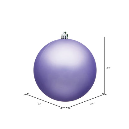 Vickerman 2.4" Lavender Matte Ball Ornament 24 per Bag