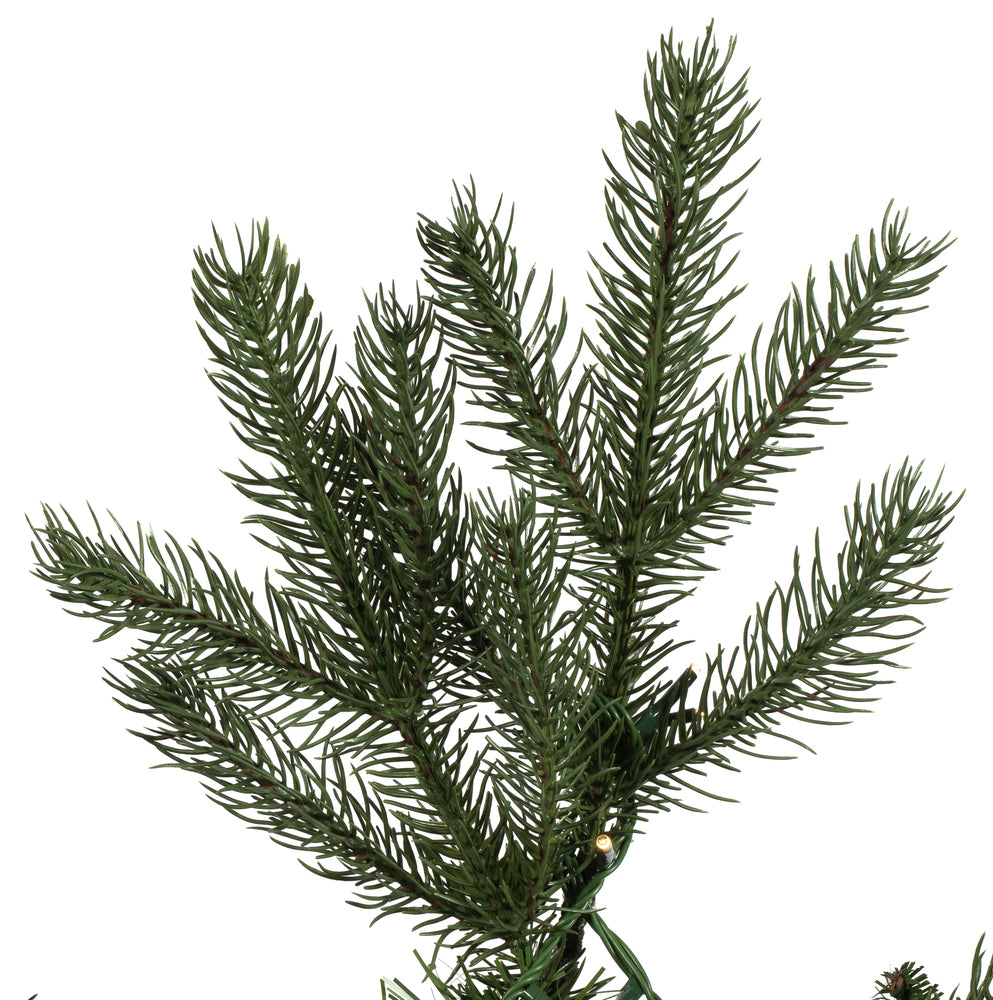 Vickerman 6.5' x 52" Balsam Spruce Artificial Christmas Tree Warm White Low Voltage 3MM LED Lights