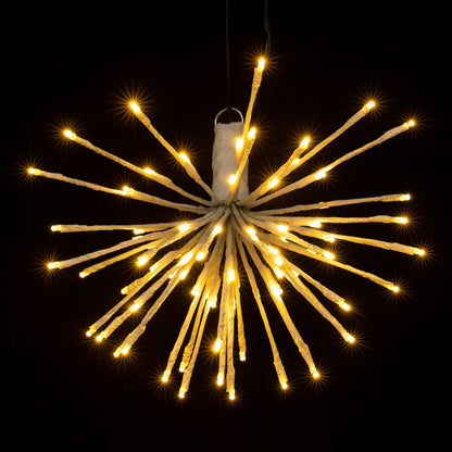 Vickerman 80Lt x 16" White Starburst Warm White 5mm LED Lights.