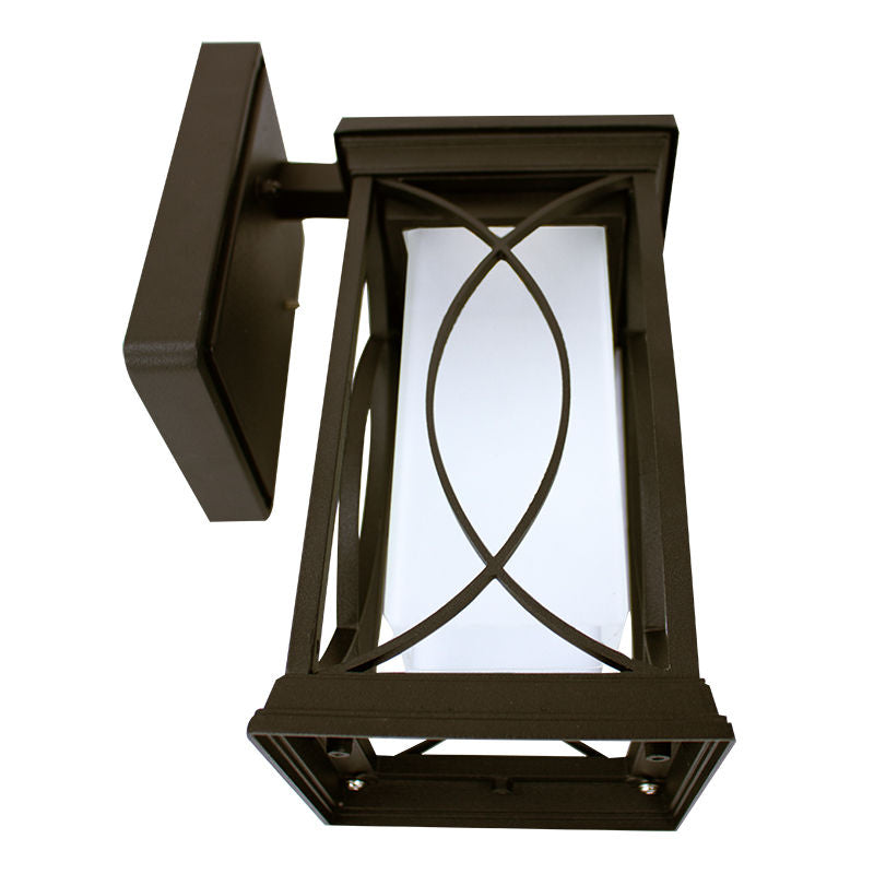 Westgate 11In M2 LED Outdoor Lantern Wall Sconce 12W 30/40/50K Frosted Lens Orb Photocell , Outdoor Lighting, 12W, 500 Lumens, 30K/40K/50K, Orb Finish