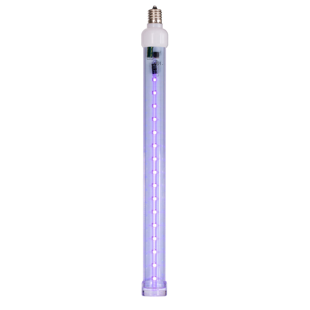 Vickerman 5 Pack of 12" Purple LED SnowFall Tube Bulb C9-E17 Nickel Base.