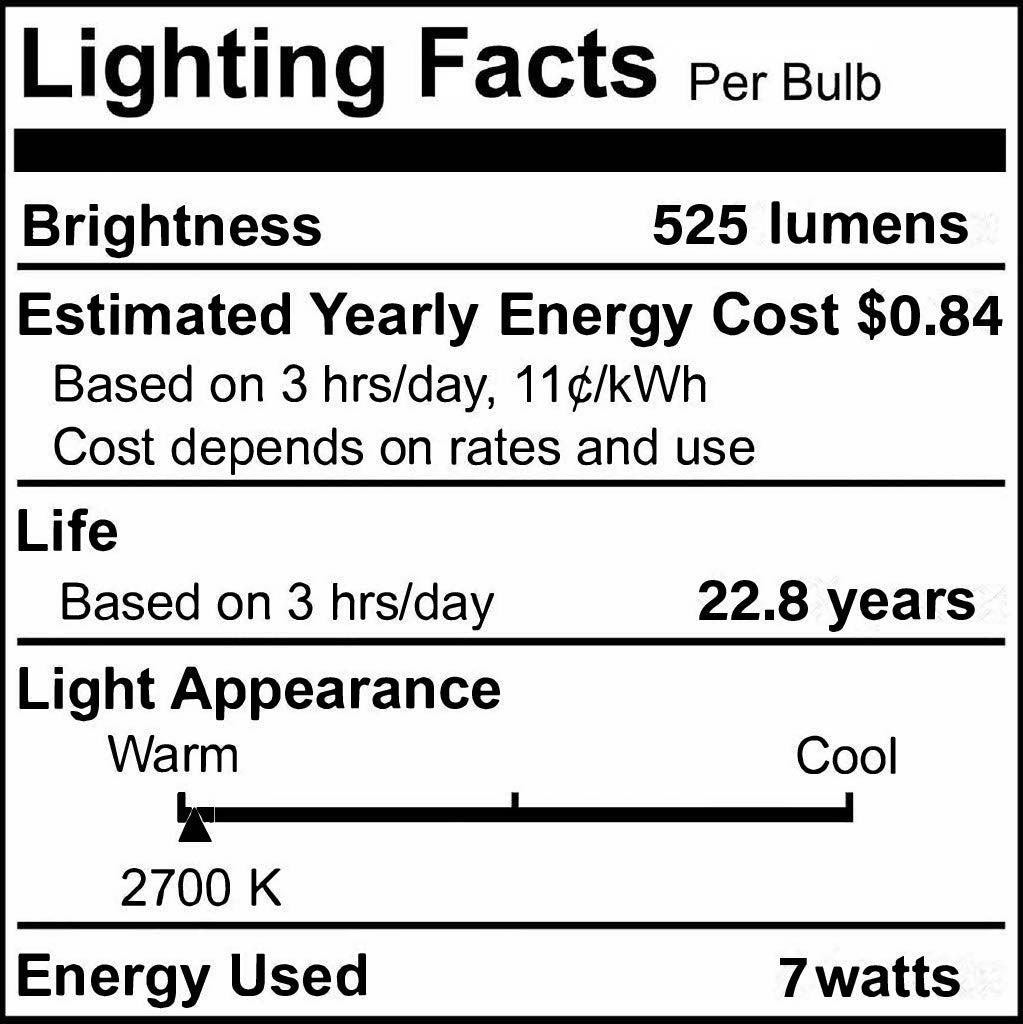 Bulbrite 772854 LED Filament 7 Watt Dimmable BR20 Light Bulb with Frost Glass Finish and Medium (E26) Base - 2700K (Warm White Light), 525 Lumens