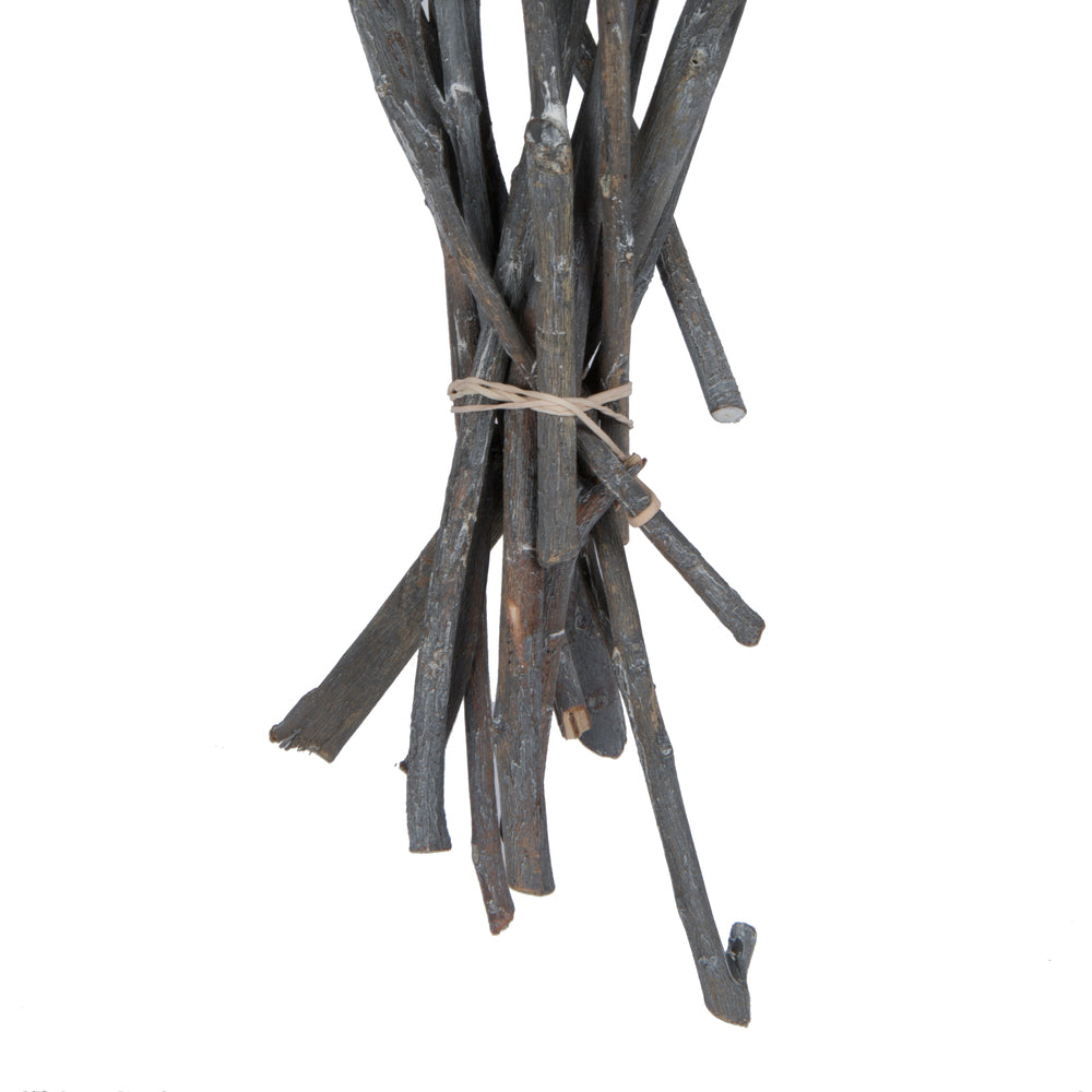 Vickerman Natural Botanicals 13" x 1-3" Red Gum Branch Gray Frosted 14 stems per unit