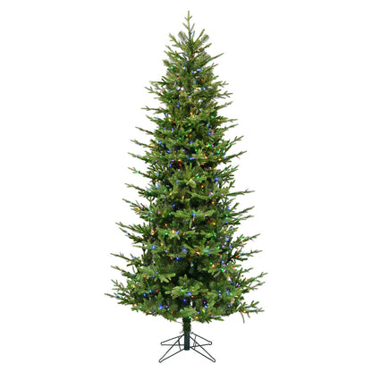 Vickerman 7.5' x 50" Hoboken Fraser Fir Instant Connect Artificial Christmas Tree Multi-colored Dura-Lit® LED Mini Lights