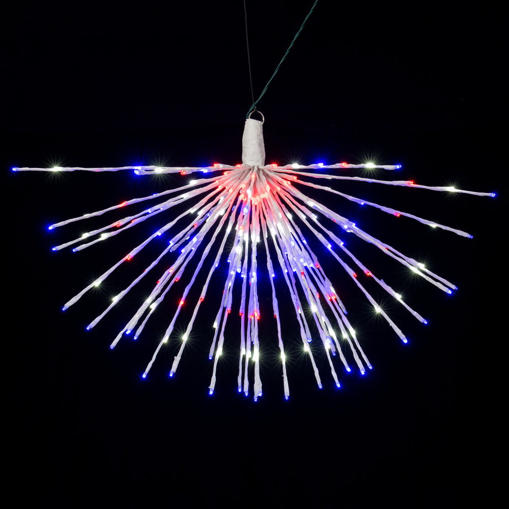 Vickerman 240Lt x 32" White Starburst Blue 5mm Twinkle LED Lights.