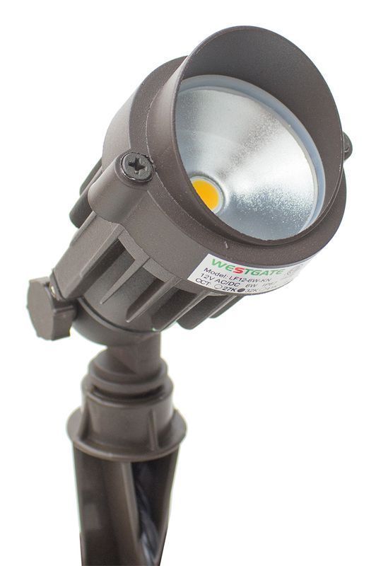 Westgate LED Garden Light, 12V, 6W, IP65, 4100K [Natural White], Final Production, 6W, 450 Lumens, 4000K, Dark Bronze Finish