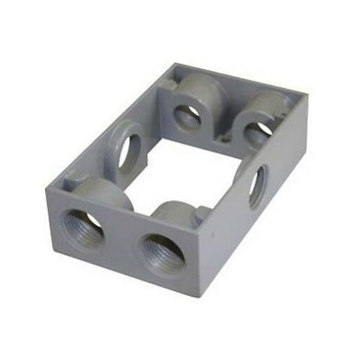 Westgate 3/4” Trade Size, 6 Outlet Holes, 9.5 Cu. In., Electrical Products, Gray Finish