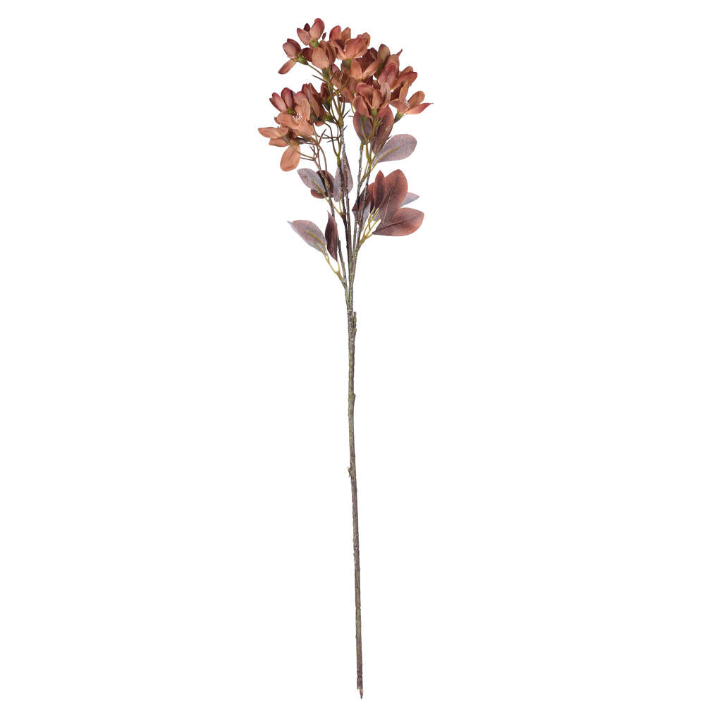 Vickerman 25.5" Rust Artificial Primrose Flower Spray 3 per bag.
