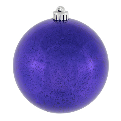 Vickerman 6" Purple Mercury Ball Ornament 4 per Bag.