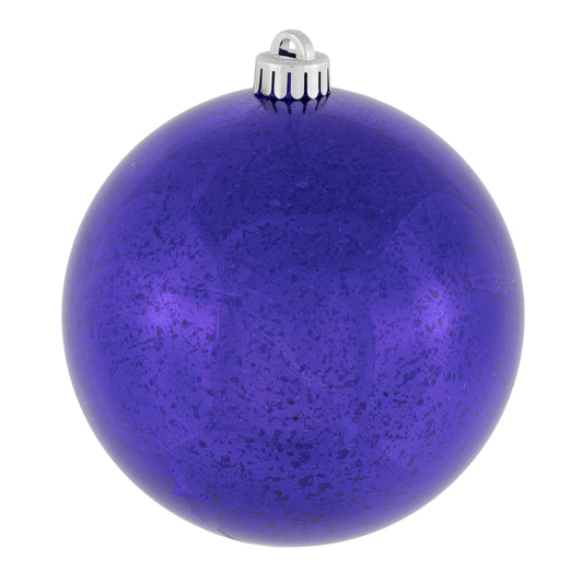 Vickerman 6" Purple Mercury Ball Ornament 4 per Bag.