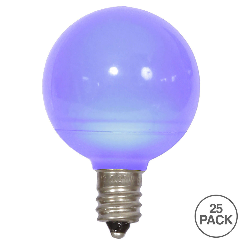 Vickerman G40 Blue Ceramic LED Replacement Bulb package of 25