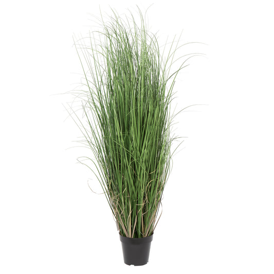 Vickerman 48" Artificial Potted Green Curled Grass.