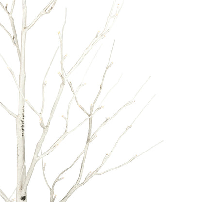 Vickerman 3' White Birch Twig Tree Warm White 3mm Wide Angle LED lights.