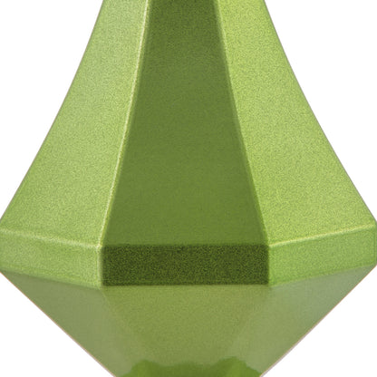 Vickerman 8" Celadon Candy Finish Diamond Finial Ornament Pack of 2