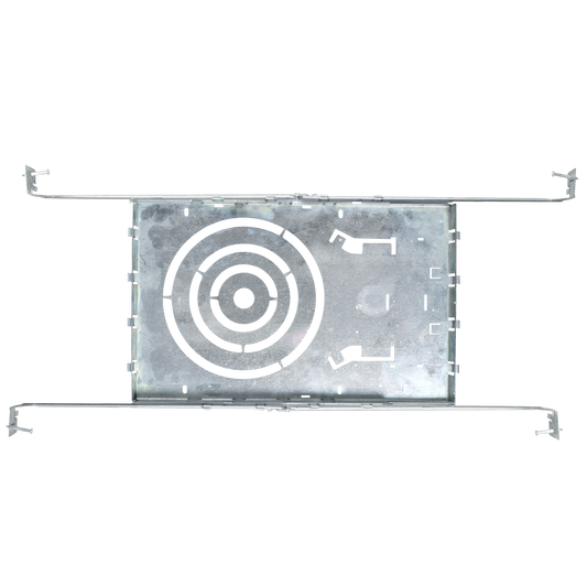 ASD Lighting New Construction Mounting Plate with Round holes 3-4-6inch and Sliding Clips 6pack