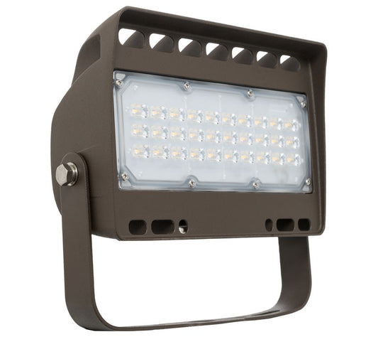 Westgate LED Architectural Flood Lights LF4 Series 120V-277V, Outdoor Lighting, 50W, 5400 Lumens, 3000K, Dark Bronze Finish, 0~10V Dimmable