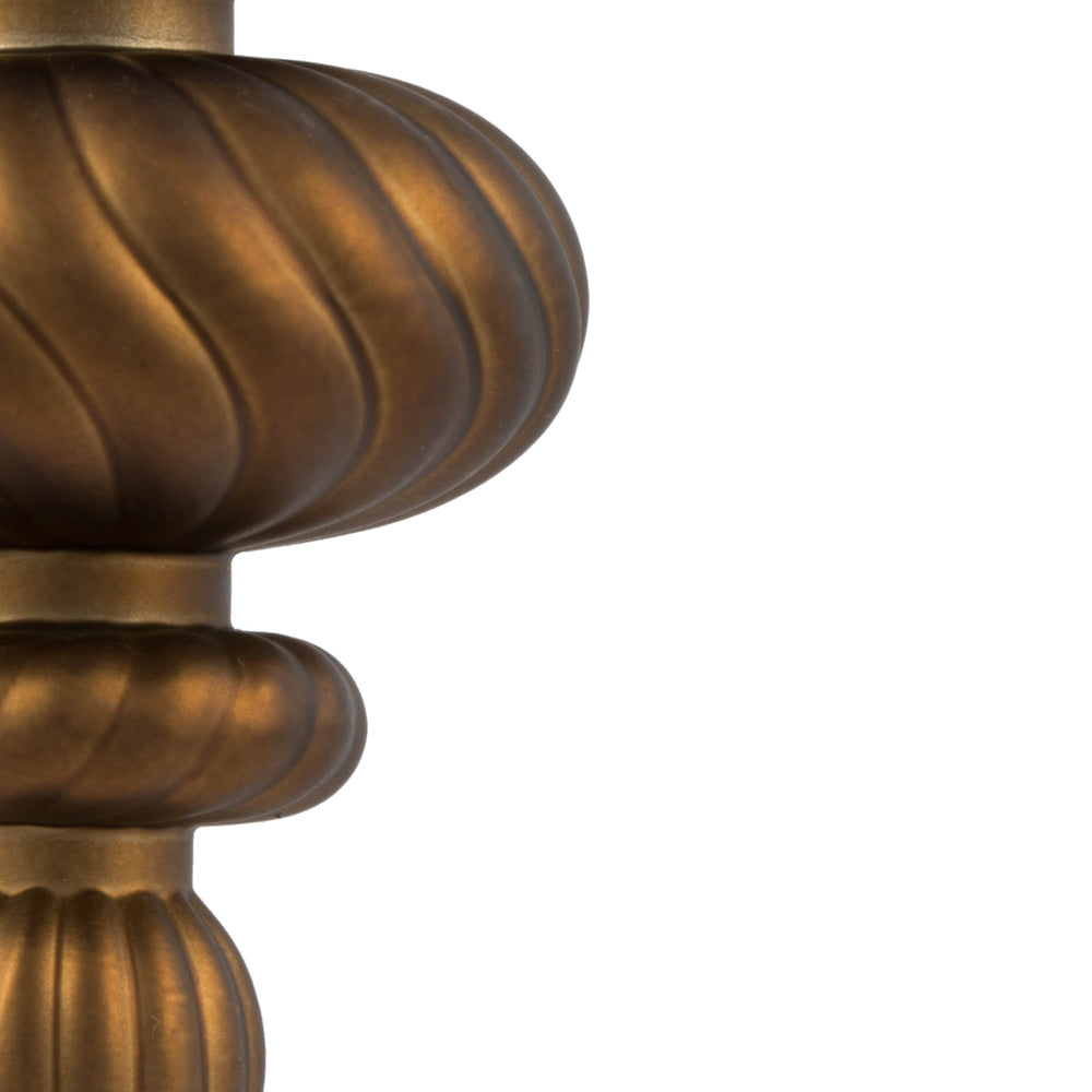Vickerman 4" Mocha 4-Finish Finial Ornament 8 per Box