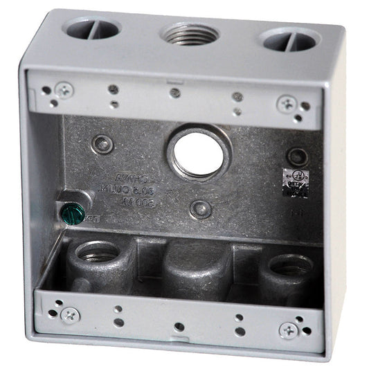 Westgate 3/4” Trade Size, 4 Outlet Holes, 30.5 Cu. In., Electrical Products, Gray Finish