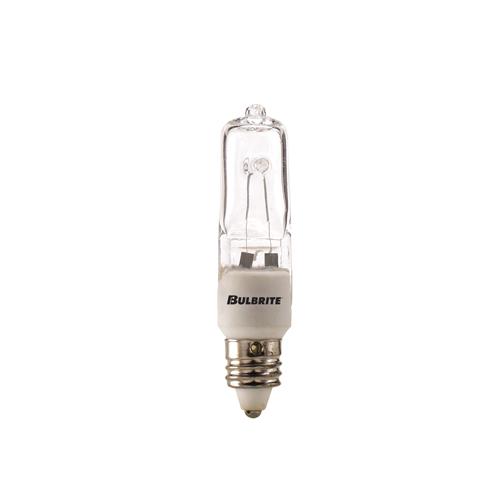 BULBRITE HALOGEN T4 MINI-CANDELABRA SCREW (E11) 50W DIMMABLE LIGHT BULB 2900K/SOFT WHITE 5PK (610050)