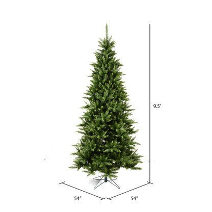 Vickerman 9.5' Camdon Fir Slim Artificial Christmas Tree Unlit