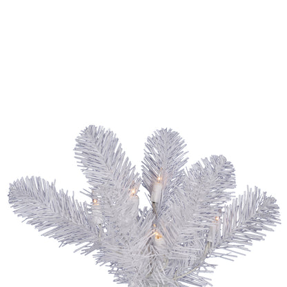 Vickerman 6.5' White Salem Pencil Pine Artificial Christmas Tree 300 Clear Dura-lit Incandescent Lights