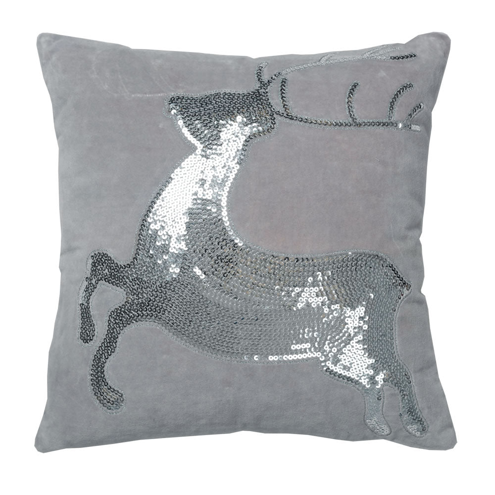 Vickerman Decorative 18" x 18" Sparkling Deer Pillow