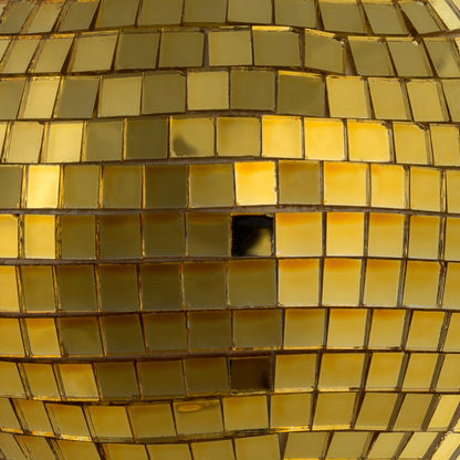 Vickerman 4" Gold Mirror Ball Ornament  6 per Bag
