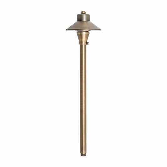 Westgate Area Light, With Integrated LED 3W AC/DC   Solid Brass, 3Ft Lead, Bronze, Landscape Lighting , 3W, 200 Lumens, 3000K, Brass Finish