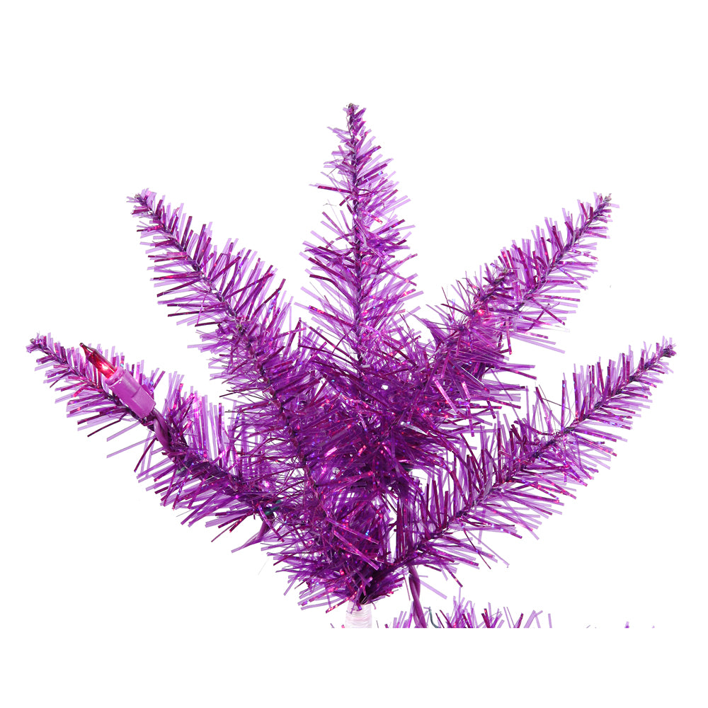 Vickerman 3' Purple Artificial Christmas Tree Purple Dura-lit Incandescent Lights