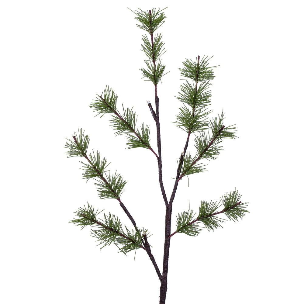 Vickerman 3' Green Mini Pine Twig Tree Warm White 3mm Wide Angle LED lights.